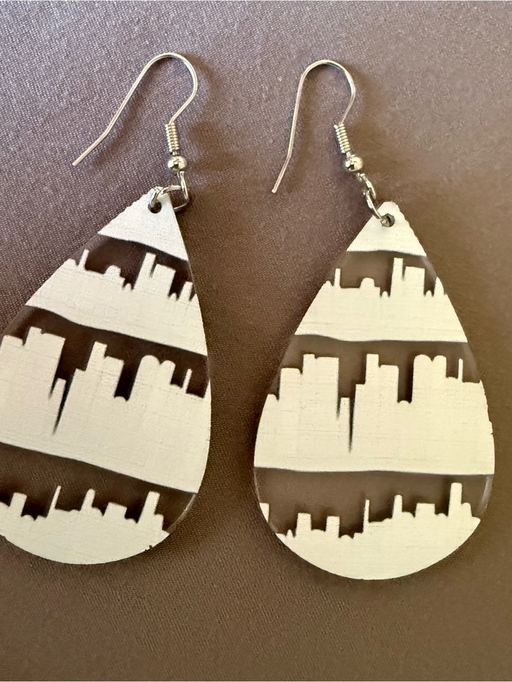 Bookcase Dangle Earrings~ Acrylic NWOT - Picture 6 of 7